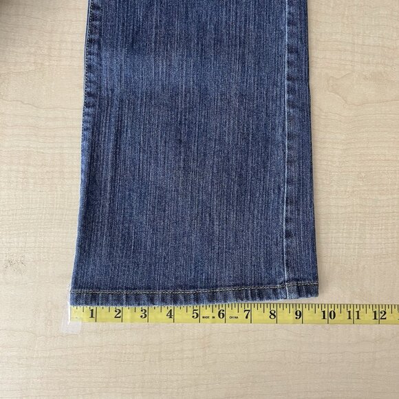 Axcess Women's Blue Denim Jeans Size 10 Boot Cut Mid Rise Stretch - Picture 11 of 13